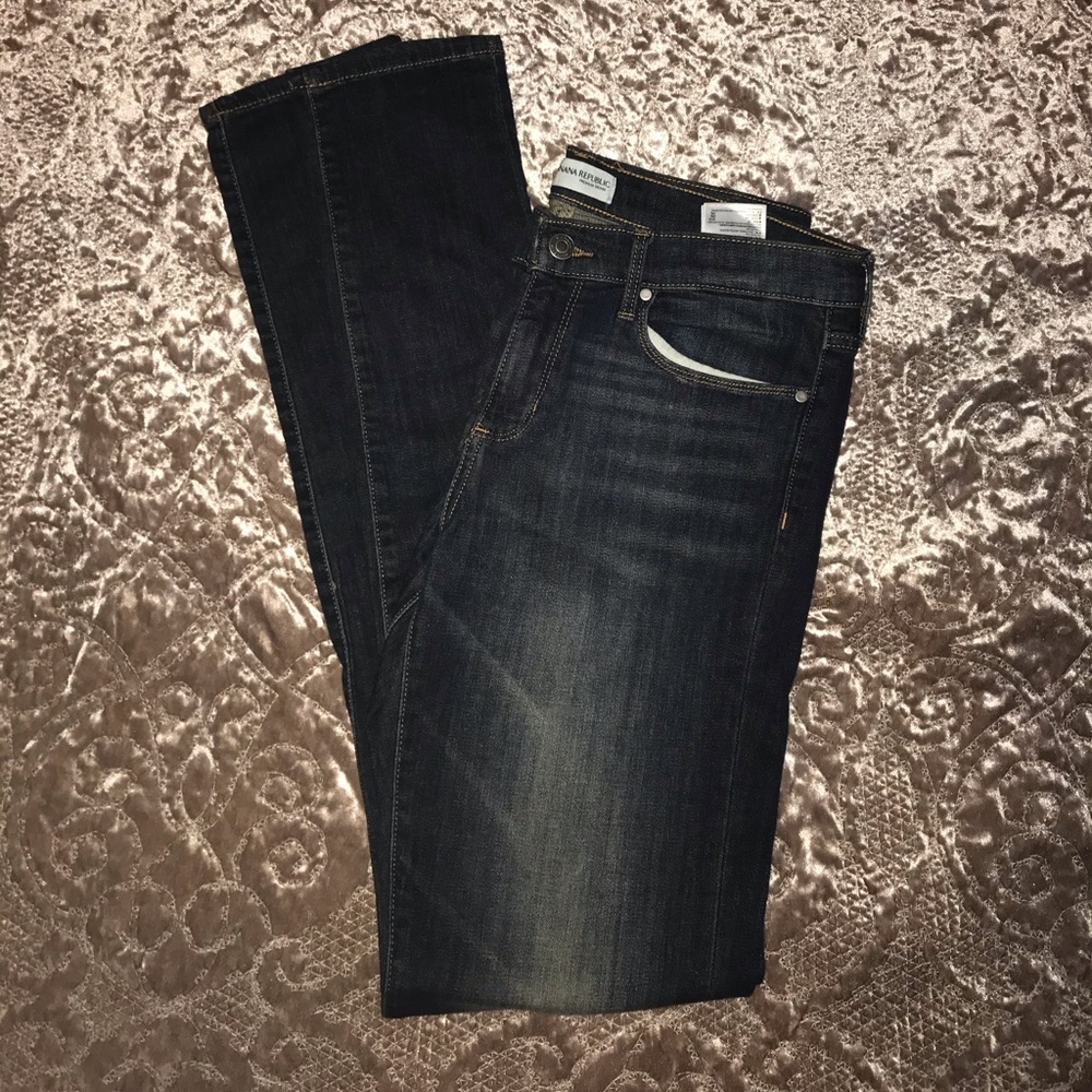 Banana Republic dark skinny jean (long)